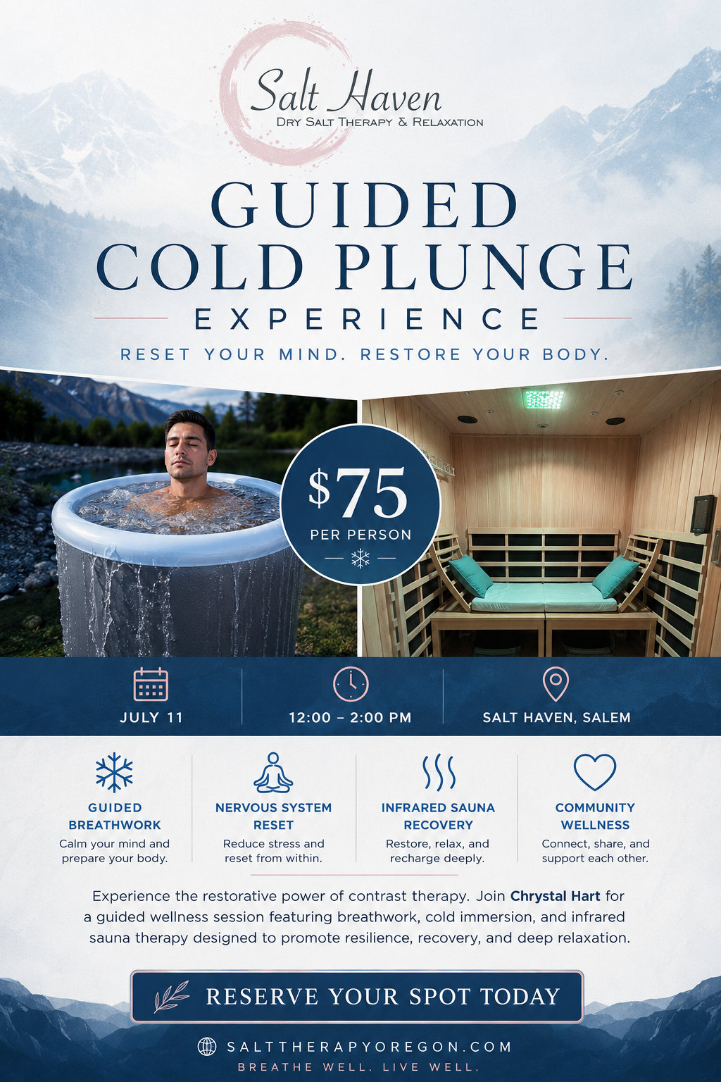 Guided Cold Plunge Experience -July 11